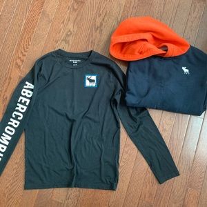 Abercrombie boys long sleeve shirt and Hoodie